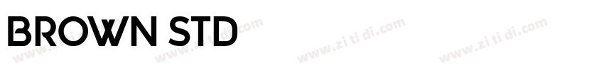 Brown Std字体转换
